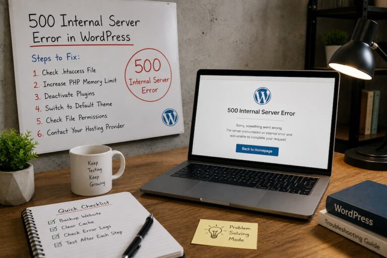 How to Fix the 500 Internal Server Error in WordPress